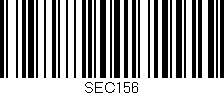 Código de barras (EAN, GTIN, SKU, ISBN): 'SEC156'