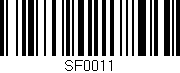 Código de barras (EAN, GTIN, SKU, ISBN): 'SF0011'