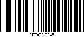 Código de barras (EAN, GTIN, SKU, ISBN): 'SFDGDF345'
