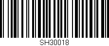 Código de barras (EAN, GTIN, SKU, ISBN): 'SH30018'
