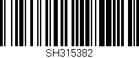 Código de barras (EAN, GTIN, SKU, ISBN): 'SH315382'