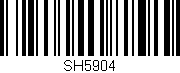 Código de barras (EAN, GTIN, SKU, ISBN): 'SH5904'