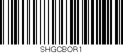 Código de barras (EAN, GTIN, SKU, ISBN): 'SHGCBOR1'