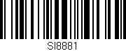 Código de barras (EAN, GTIN, SKU, ISBN): 'SI8881'