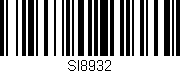 Código de barras (EAN, GTIN, SKU, ISBN): 'SI8932'