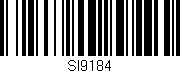Código de barras (EAN, GTIN, SKU, ISBN): 'SI9184'