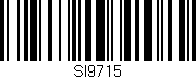 Código de barras (EAN, GTIN, SKU, ISBN): 'SI9715'