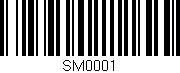 Código de barras (EAN, GTIN, SKU, ISBN): 'SM0001'