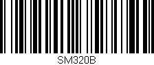 Código de barras (EAN, GTIN, SKU, ISBN): 'SM320B'