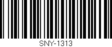 Código de barras (EAN, GTIN, SKU, ISBN): 'SNY-1313'