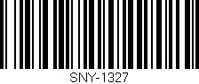 Código de barras (EAN, GTIN, SKU, ISBN): 'SNY-1327'