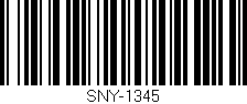 Código de barras (EAN, GTIN, SKU, ISBN): 'SNY-1345'