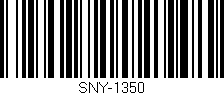 Código de barras (EAN, GTIN, SKU, ISBN): 'SNY-1350'