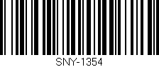 Código de barras (EAN, GTIN, SKU, ISBN): 'SNY-1354'