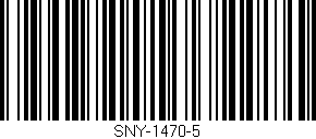 Código de barras (EAN, GTIN, SKU, ISBN): 'SNY-1470-5'