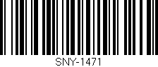 Código de barras (EAN, GTIN, SKU, ISBN): 'SNY-1471'