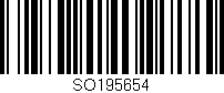 Código de barras (EAN, GTIN, SKU, ISBN): 'SO195654'