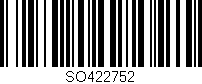 Código de barras (EAN, GTIN, SKU, ISBN): 'SO422752'