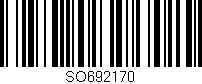 Código de barras (EAN, GTIN, SKU, ISBN): 'SO692170'