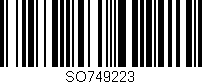 Código de barras (EAN, GTIN, SKU, ISBN): 'SO749223'