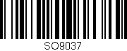 Código de barras (EAN, GTIN, SKU, ISBN): 'SO9037'