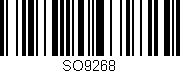 Código de barras (EAN, GTIN, SKU, ISBN): 'SO9268'