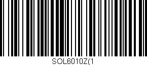 Código de barras (EAN, GTIN, SKU, ISBN): 'SOL6010Z(1'