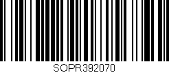 Código de barras (EAN, GTIN, SKU, ISBN): 'SOPR392070'