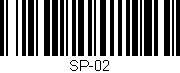 Código de barras (EAN, GTIN, SKU, ISBN): 'SP-02'