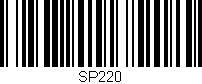 Código de barras (EAN, GTIN, SKU, ISBN): 'SP220'