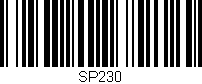 Código de barras (EAN, GTIN, SKU, ISBN): 'SP230'