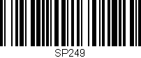 Código de barras (EAN, GTIN, SKU, ISBN): 'SP249'