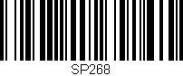 Código de barras (EAN, GTIN, SKU, ISBN): 'SP268'