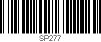 Código de barras (EAN, GTIN, SKU, ISBN): 'SP277'