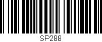 Código de barras (EAN, GTIN, SKU, ISBN): 'SP288'