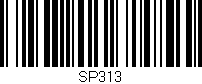 Código de barras (EAN, GTIN, SKU, ISBN): 'SP313'