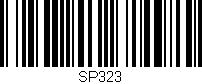 Código de barras (EAN, GTIN, SKU, ISBN): 'SP323'
