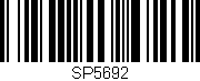 Código de barras (EAN, GTIN, SKU, ISBN): 'SP5692'