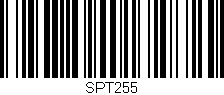 Código de barras (EAN, GTIN, SKU, ISBN): 'SPT255'