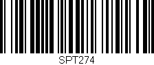 Código de barras (EAN, GTIN, SKU, ISBN): 'SPT274'