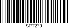 Código de barras (EAN, GTIN, SKU, ISBN): 'SPT279'