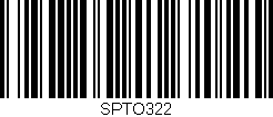 Código de barras (EAN, GTIN, SKU, ISBN): 'SPTO322'