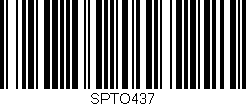 Código de barras (EAN, GTIN, SKU, ISBN): 'SPTO437'