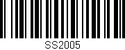 Código de barras (EAN, GTIN, SKU, ISBN): 'SS2005'