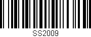 Código de barras (EAN, GTIN, SKU, ISBN): 'SS2009'