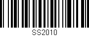 Código de barras (EAN, GTIN, SKU, ISBN): 'SS2010'