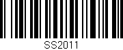Código de barras (EAN, GTIN, SKU, ISBN): 'SS2011'