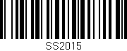 Código de barras (EAN, GTIN, SKU, ISBN): 'SS2015'