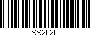 Código de barras (EAN, GTIN, SKU, ISBN): 'SS2026'