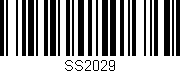 Código de barras (EAN, GTIN, SKU, ISBN): 'SS2029'